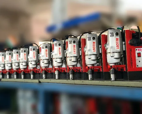 A batch of magnetic drills in assembly